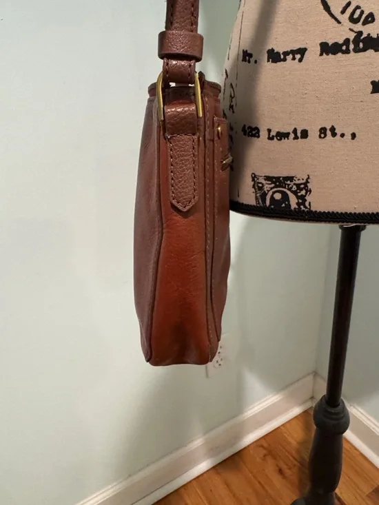 Fossil Leather Crossbody Bag in Rust - Picture 9 of 16